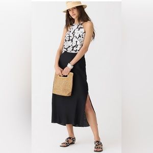 Amber linen top in classic floral - NWT